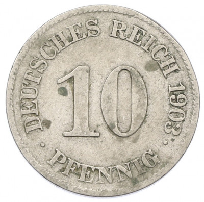 10 пфеннигов 1903 года E Германия