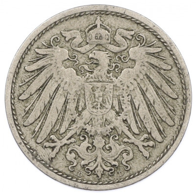 10 пфеннигов 1905 года D Германия