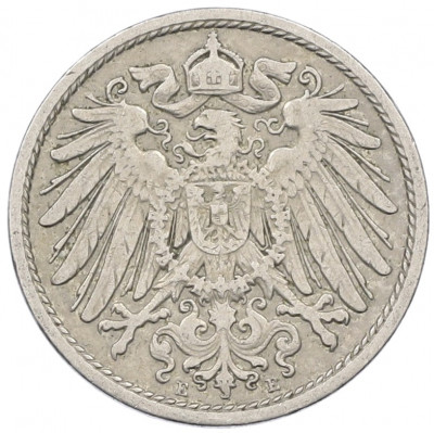 10 пфеннигов 1906 года E Германия
