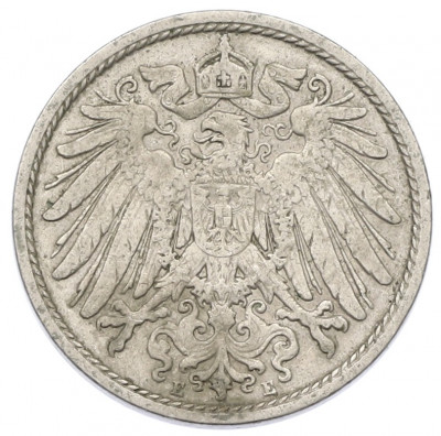 10 пфеннигов 1907 года E Германия