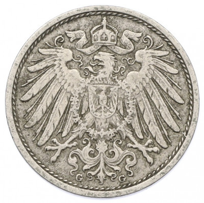 10 пфеннигов 1908 года G Германия