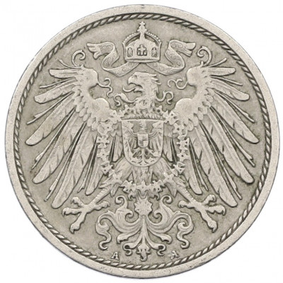 10 пфеннигов 1909 года A Германия