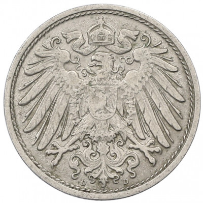 10 пфеннигов 1911 года D Германия