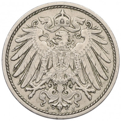 10 пфеннигов 1912 года J Германия