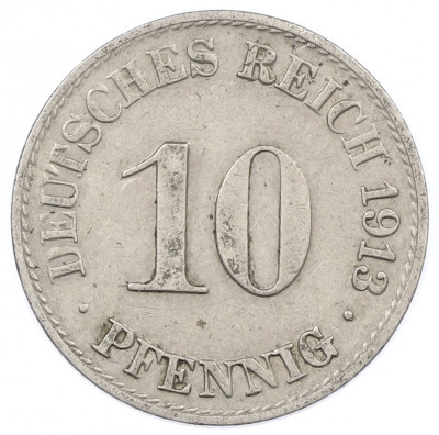 10 пфеннигов 1913 года A Германия
