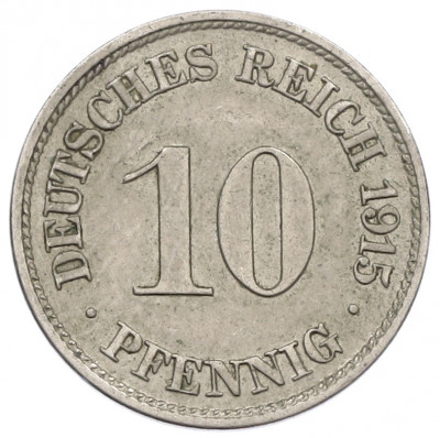 10 пфеннигов 1915 года J Германия