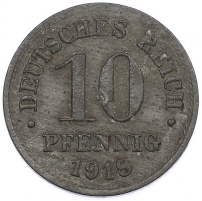 10 пфеннигов 1918 года Германия
