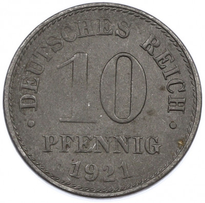 10 пфеннигов 1921 года Германия (магнетик)