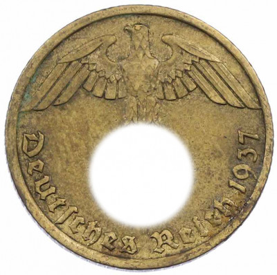 10 рейхспфеннигов 1937 года J Германия