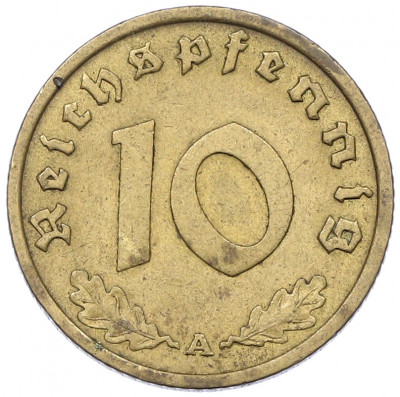 10 рейхспфеннигов 1938 года A Германия