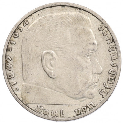 2 рейхсмарки 1937 года A Германия
