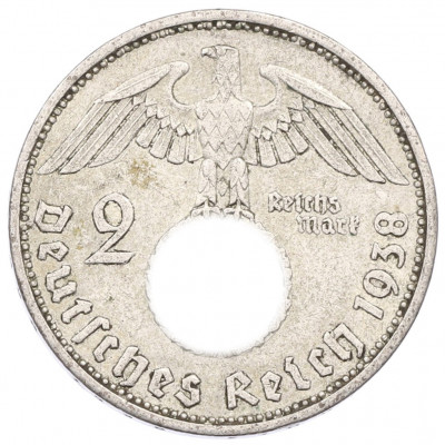 2 рейхсмарки 1938 года A Германия