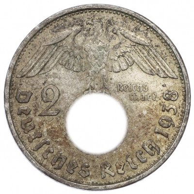 2 рейхсмарки 1938 года B Германия