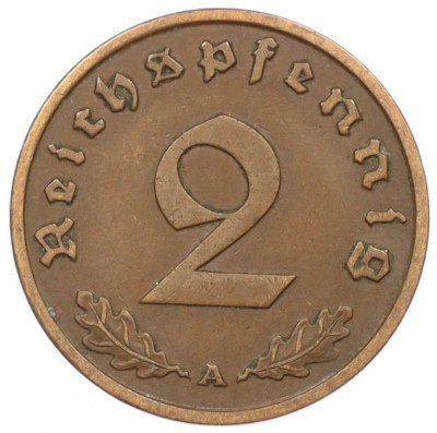2 рейхспфеннига 1937 года A Германия