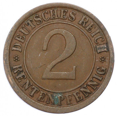 2 рентенпфеннига 1924 года A Германия