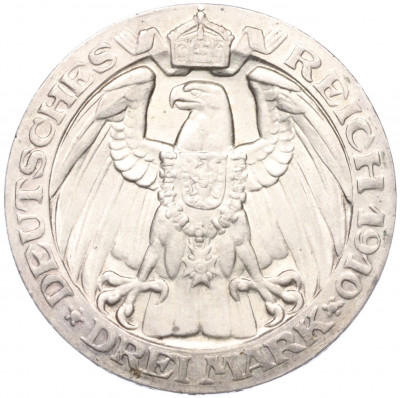 3 марки 1910 года Германия (Пруссия) «Берлинский университет»