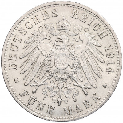 5 марок 1914 года Германия (Пруссия)
