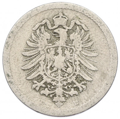 5 пфеннигов 1876 года E Германия
