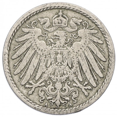 5 пфеннигов 1901 года A Германия