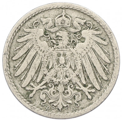 5 пфеннигов 1905 года D Германия