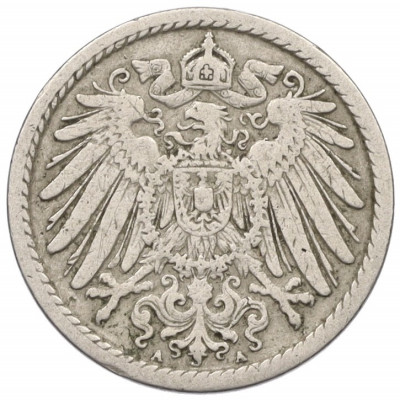 5 пфеннигов 1906 года A Германия