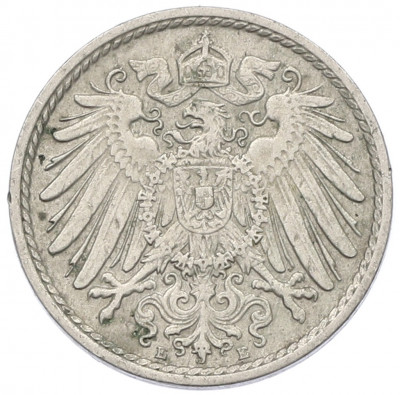 5 пфеннигов 1909 года E Германия