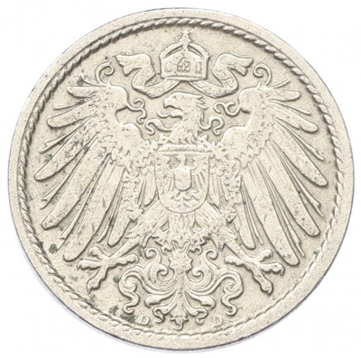 5 пфеннигов 1910 года D Германия