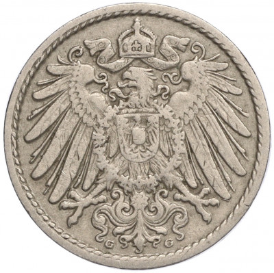 5 пфеннигов 1910 года G Германия