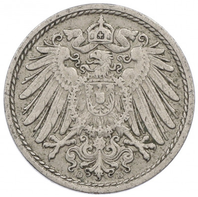 5 пфеннигов 1911 года D Германия