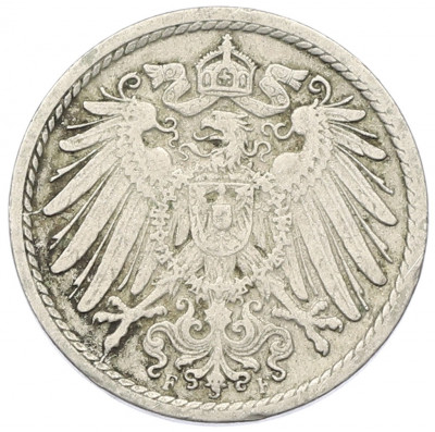 5 пфеннигов 1912 года F Германия