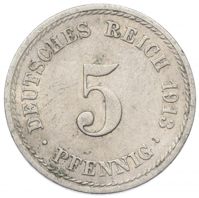 5 пфеннигов 1913 года A Германия