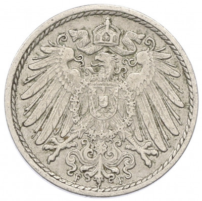 5 пфеннигов 1913 года F Германия