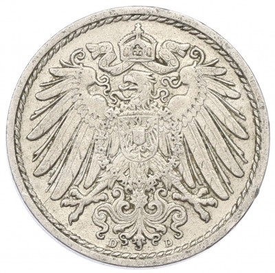 5 пфеннигов 1914 года D Германия