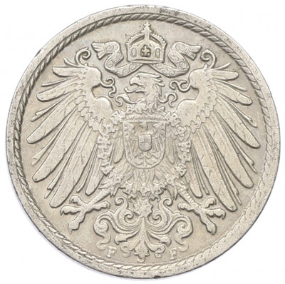 5 пфеннигов 1914 года F Германия
