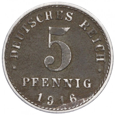 5 пфеннигов 1916 года A Германия