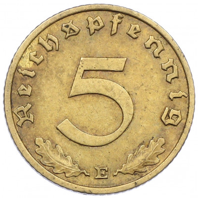5 рейхспфеннигов 1937 года E Германия