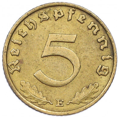 5 рейхспфеннигов 1937 года E Германия