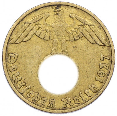 5 рейхспфеннигов 1937 года J Германия