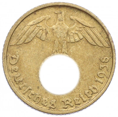 5 рейхспфеннигов 1938 года D Германия