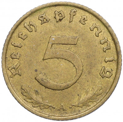 5 рейхспфеннигов 1938 года A Германия
