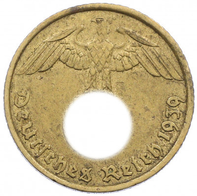 5 рейхспфеннигов 1939 года F Германия