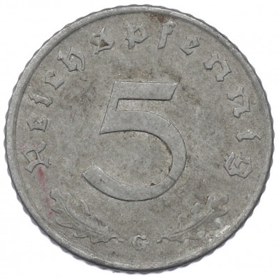 5 рейхспфеннигов 1941 года G Германия