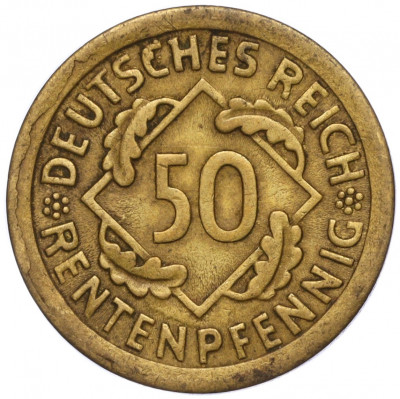50 рентенпфеннигов 1924 года E Германия