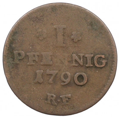 1 пфенниг 1790 года Гессен-Дармштадт