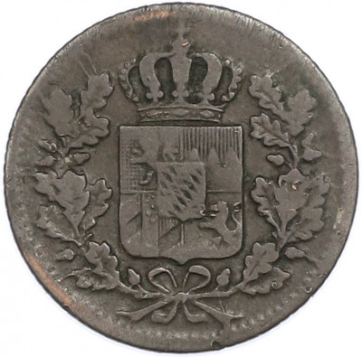 1 пфенниг 1851 года Бавария