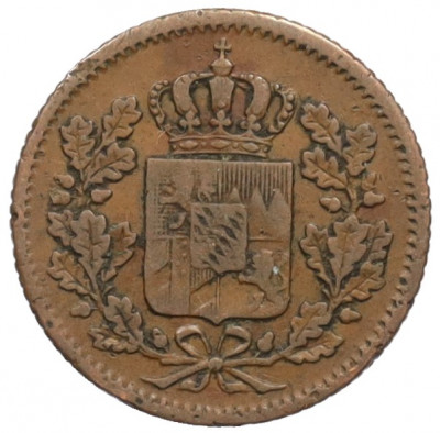 1 пфенниг 1853 года Бавария