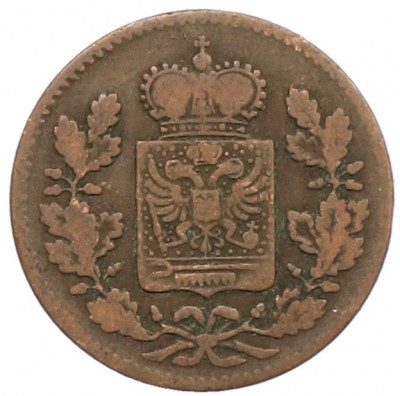 1/4 крейцера 1852 года Шварцбург-Рудольштадт