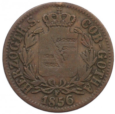 2 пфеннига 1856 года Саксен-Кобург-Гота