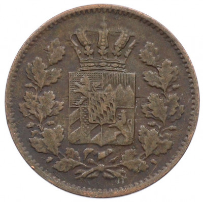 2 пфеннига 1862 года Бавария