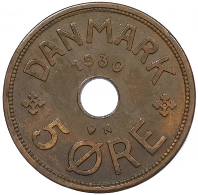 5 эре 1930 года Дания